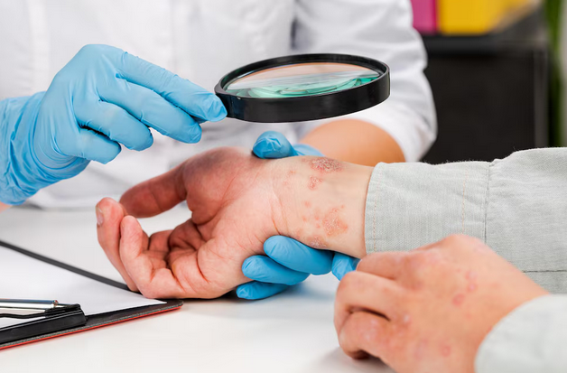 تشخيص الطفح الجلدي والاتهابات الجلدية